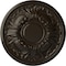 Ekena Millwork Wakefield Ceiling Medallion (Fits Canopies up to 3 5/8"), 11 3/4"OD x 1 1/4"P, Stone Hearth CM11WASHF - alternate 1